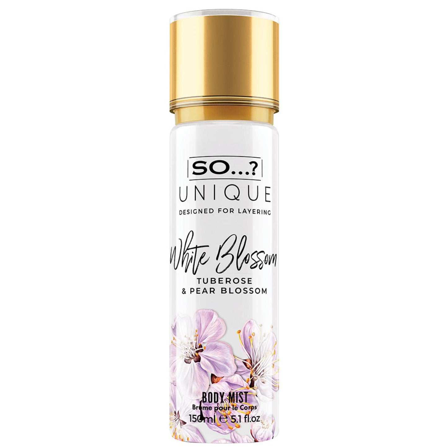 So…? Unique White Blossom Body Mist - Floral Vanilla Perfume for Women - Over 800 Sprays, Lasting 6 Hours - Ideal Gifts for Women - 5.1 oz