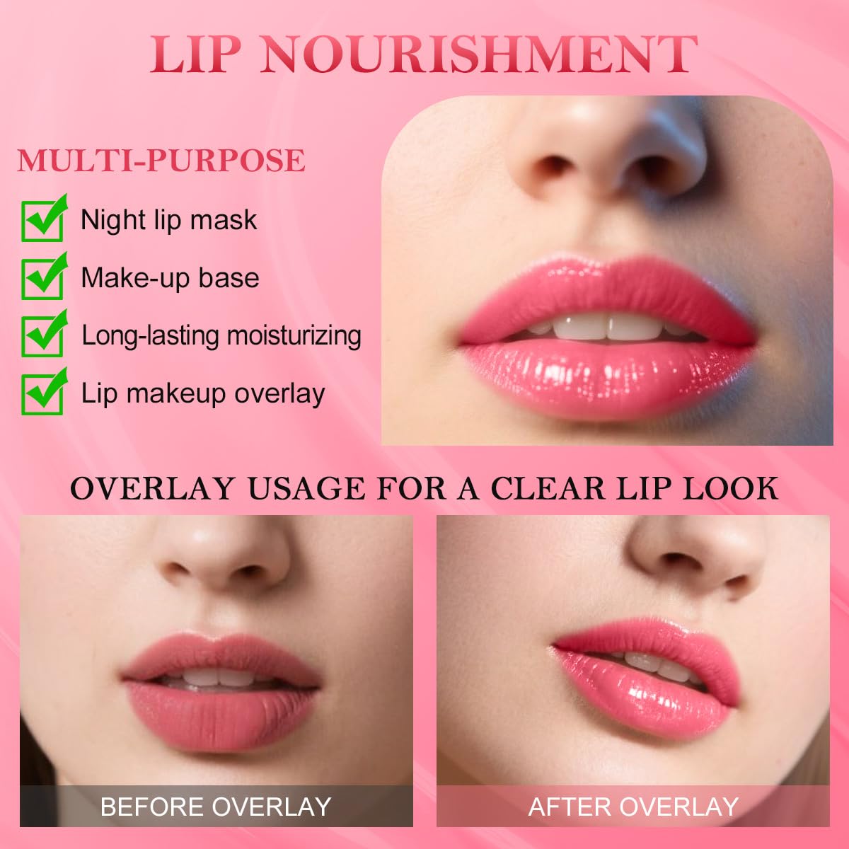 Summer Lip Butter Balm, Moisture and Hydration Lip Gloss, Long-lasting Hydrating Non-Sticky Lip Balm, Soften Dry Lips Lip Care (#Pink Guava, 1Pcs)
