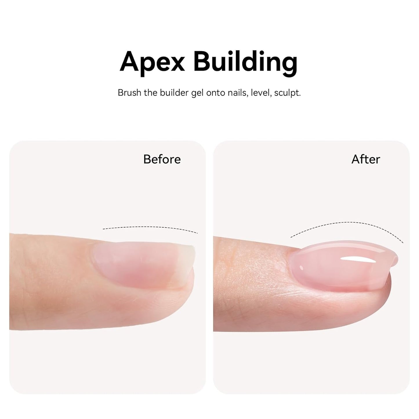 MAYCHAO Pink Builder Gel for Nails, 15ml Nail Strengthener in a Bottle, Nail Extension Hard Gel, Soak Off Long Lasting UV Light Cure