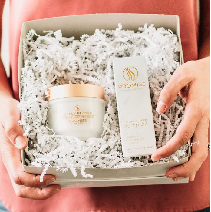 Promise Pregnancy Skin Care Set for Strech Marks, Scars and Dry Skin, Vegan, Non-Toxic, Set