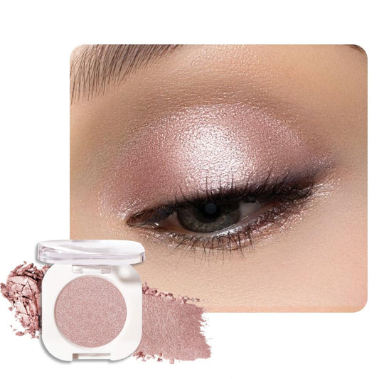 Single Glitter Shimmer Sparkle Eye shadow Palette Makeup, Champagne Shimmer Eyeshadow for Women, Pigmented Waterproof Sombras Para Ojos, Vegan, Talc, Paraben & Cruelty Free, 24