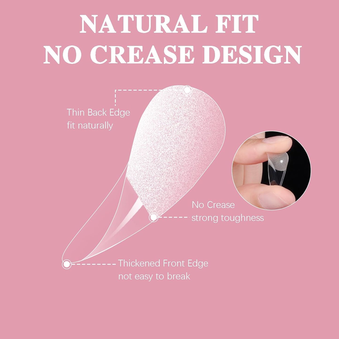 Extra Short Almond Nail Tips, SSWSBYKE 300pcs 15 Sizes Gel Acrylic Nail Tips for Full Cover Pre-Shaped Fake Nails Tips Half Matte Press On Nails for Extension Home DIY Salon