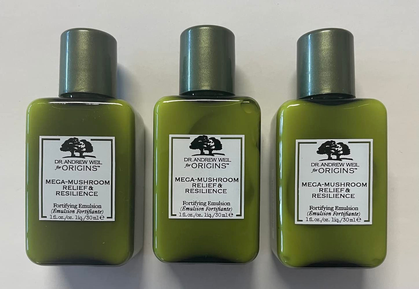 Origins Dr. Weil Mega-Mushroom Relief and Resilience Fortifying Emulsion 1 oz Set of 3