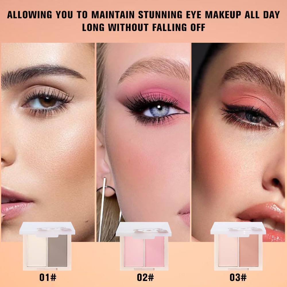 AMY'S DIARY Matte Eyeshadow, Nude Pink Eyeshadow, Ultra-fine Lightweight Powder, Multiuse Blendable Eye shadow and Blush Makeup, Daily Matte Warm Tone Eyes Makeup, Half Pink (03#)