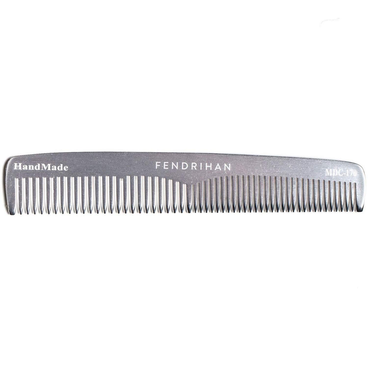 Fendrihan Sturdy Metal Double Tooth Barber Grooming Comb (6.6 Inches)