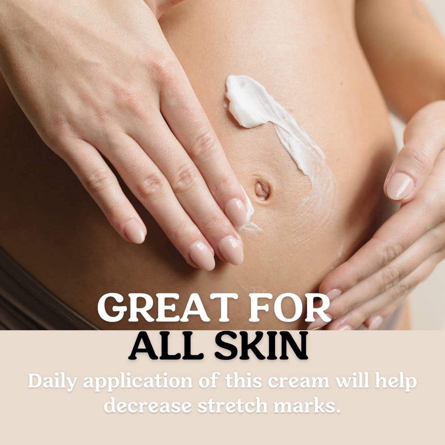 Stretch Mark Cream for Sensitive Skin Plant-Based Long and Short-term Hydration, Increases Skin Elasticity and Firmness (Stretch Mark Cream)
