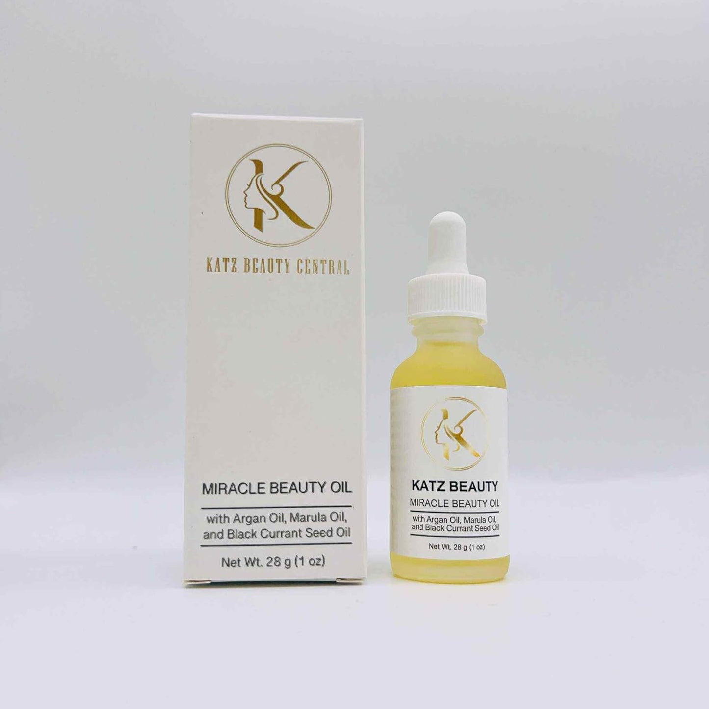 Katz Beauty Miracle Beauty Oil - Hydrating Face Oil with Jojoba, Argan & Marula Oil for Anti-Aging Glow, Non-Comedogenic (Pack of 2)