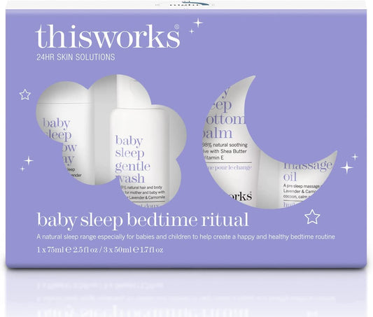 thisworks Baby Sleep Bedtime Ritual Gift Set, A Natural Sleep Range for Babies and Children, 1 Set