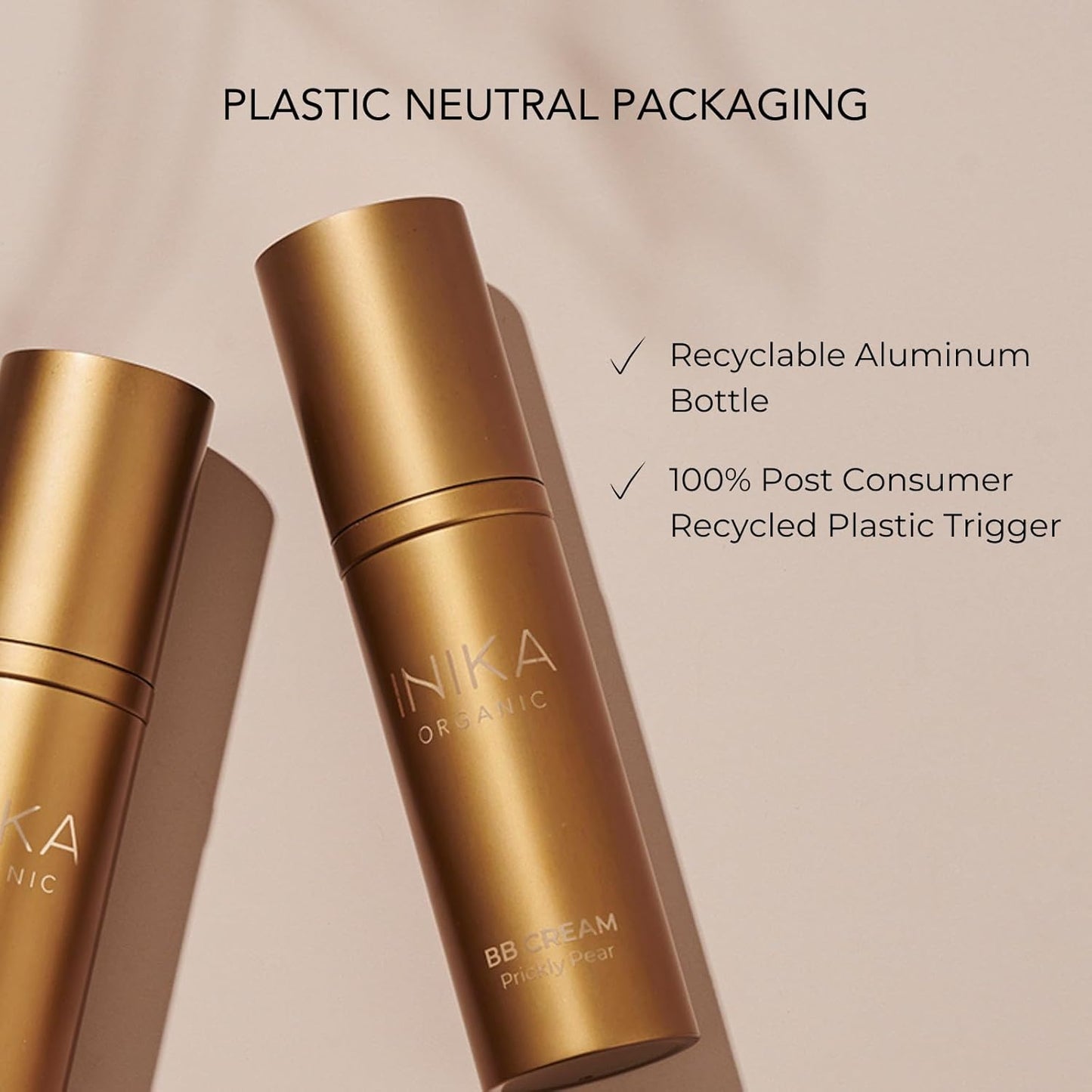 INIKA Organic BB Cream Foundation - Vegan Makeup with Hydrating Prickly Pear, Jojoba, and Pomegranate Seed Oil - Lightweight, Radiant BB Glow for Balanced Skin Tone, Porcelain, 1 fl oz