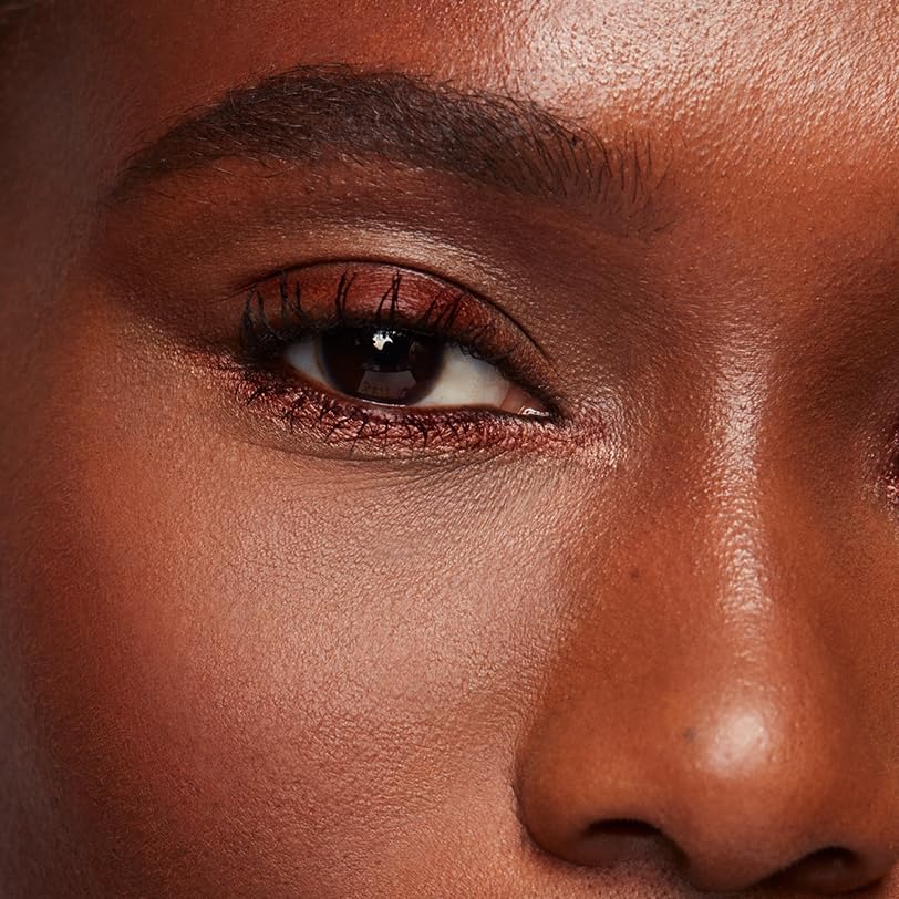 MAKE Beauty Continuum Waterproof Gel Eyeliner Pencil. Creamy, Pigmented Multi-Use, including Waterline with Built-in Sharpener and Blending Brush. Smudge-Proof Makeup. Shade - Retrograde, Burnt Red