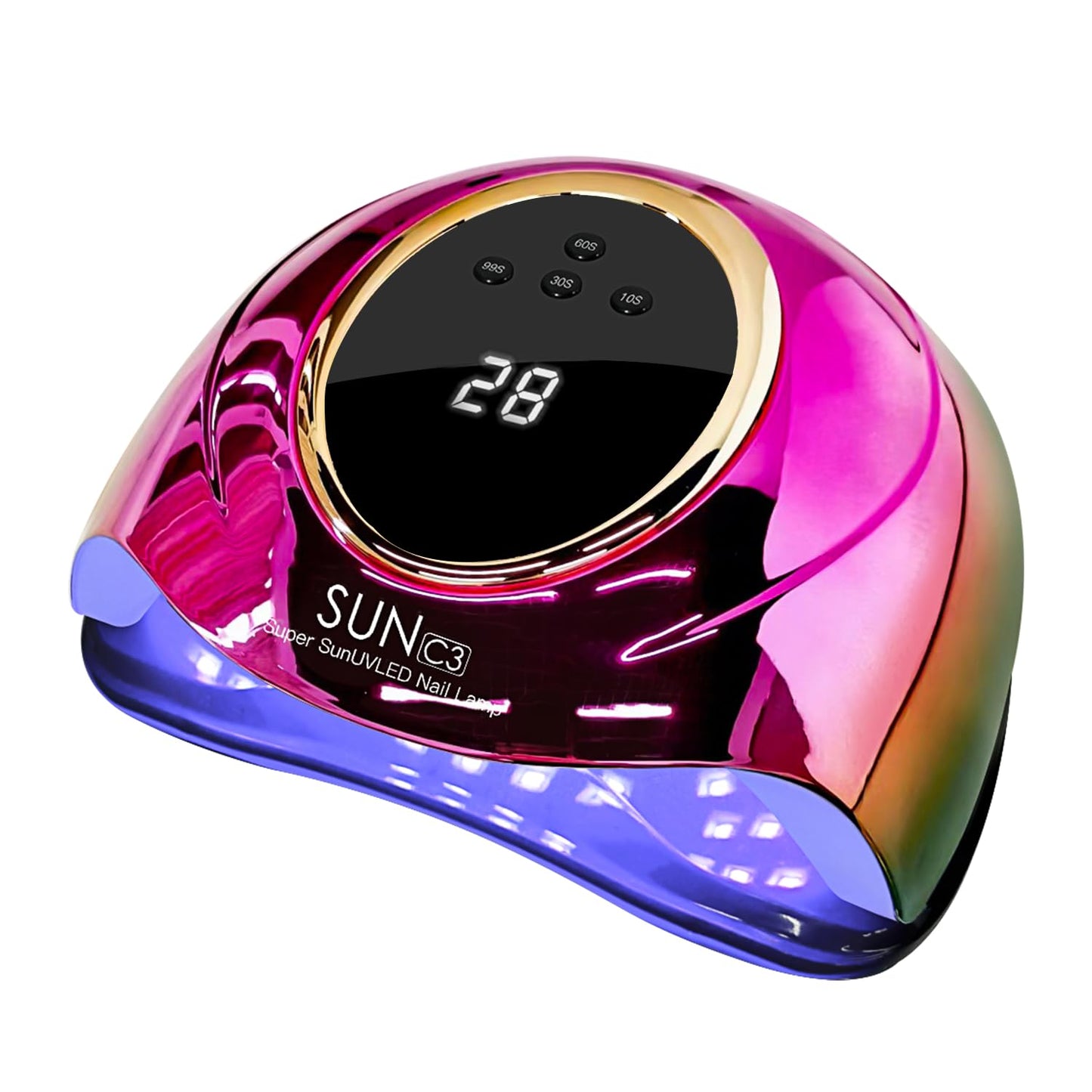 Professional UV Light for Gel Nails - 63 LED Beads with Auto Sensor & 4 Timer Settings, High-Power LED/UV Lamp for Fast Curing, Salon & Home Gel Polish Dryer