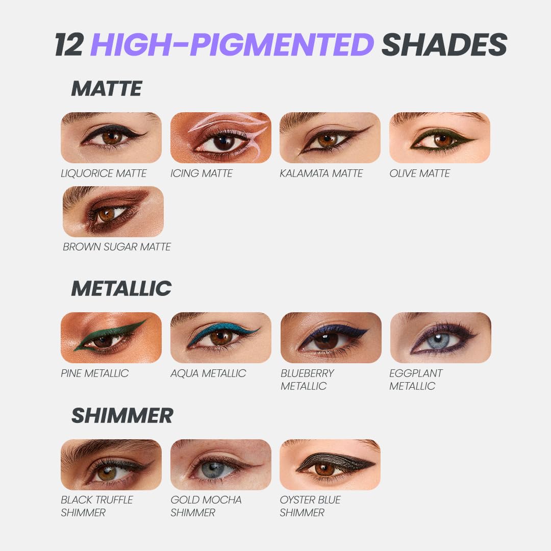 Wonderskin Eyeliner Pencil, 1440 Longwear Pink Eyeliner Pencil - Waterproof, Sharpenable & Smudge Proof