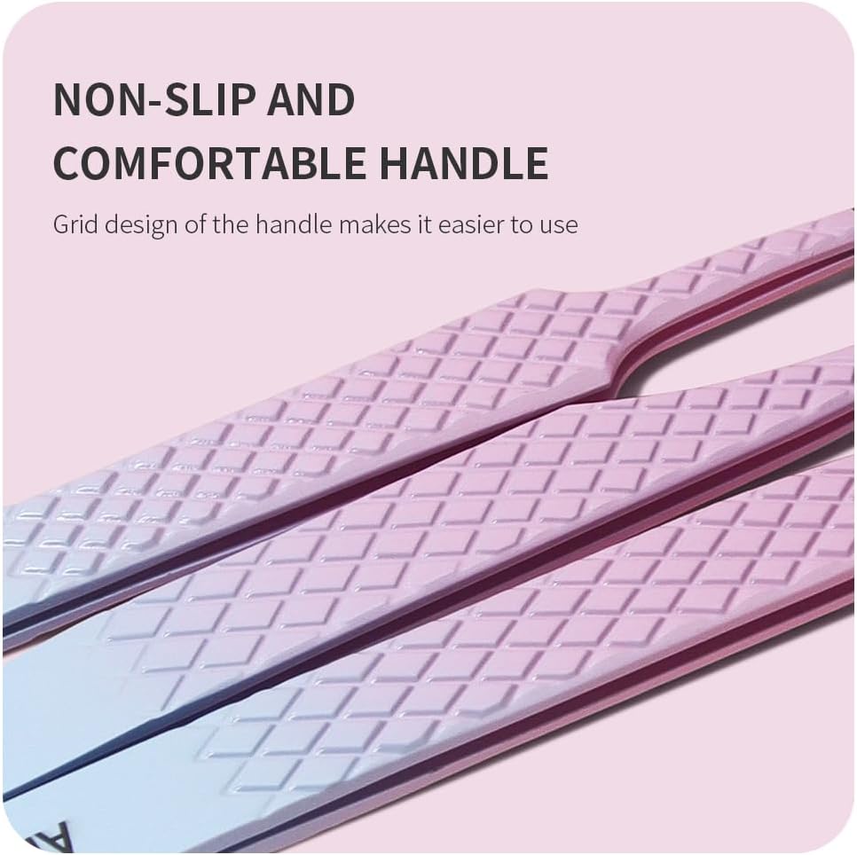 Eyelash Extension Tweezers,Fiber Tip Grip Boot Volume Lash Tweezers,Professional Pointed Lash Extension Tweezers for Easy Lash Application and Removal(2Pcs-F01/02)