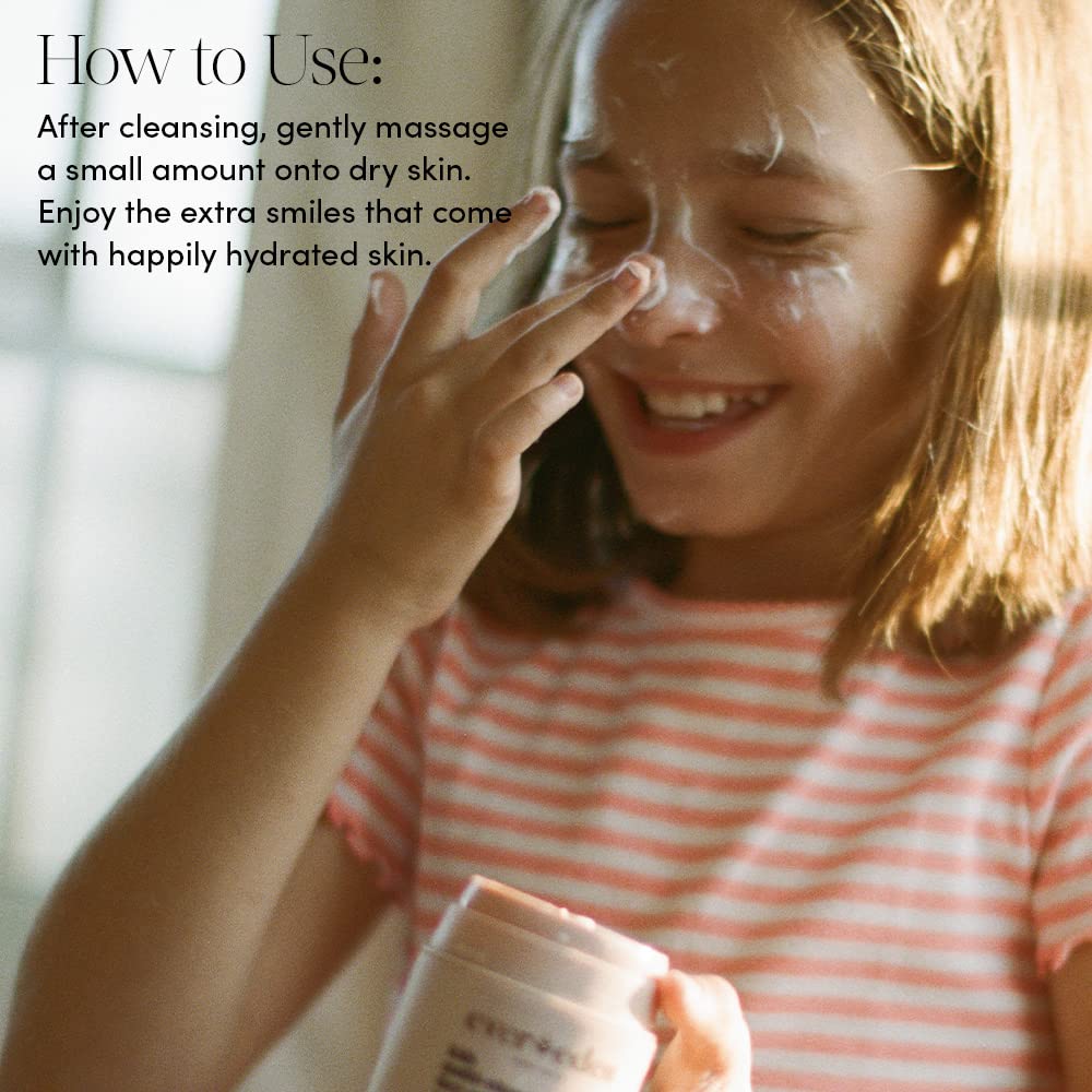 Evereden Kids Face Cream: Cool Peach, 1.7 oz. | Face Lotion | Clean and Non-Toxic Face Moisturizer | Multi-Vitamin Skin Care for Kids