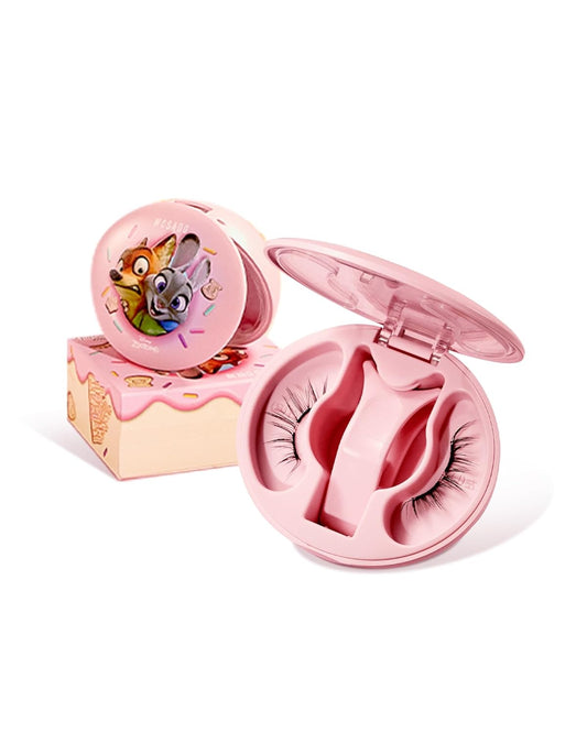 WOSADO×Disney Soft Magnetic Eyelashes Kit with Applicator, Gazelle Reusable Glue-free Wispy Magnetic Lashes, Cruelty-free False Lashes, Waterproof, Lightweight, Suit for Heavy Makeup