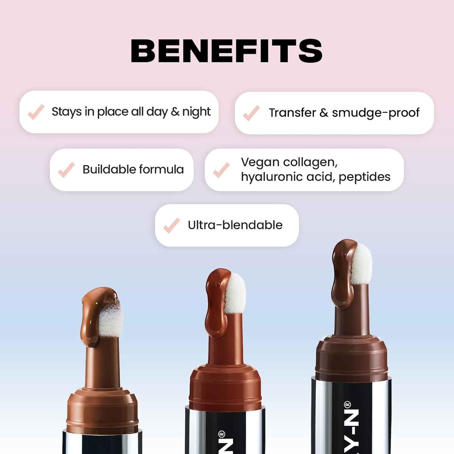 Sacheu Liquid Contour STAY-N Long Wear Cream Contour Makeup — Long Lasting, Blendable, & Lightweight Formula — Vegan & Cruelty-free, Giving Edge