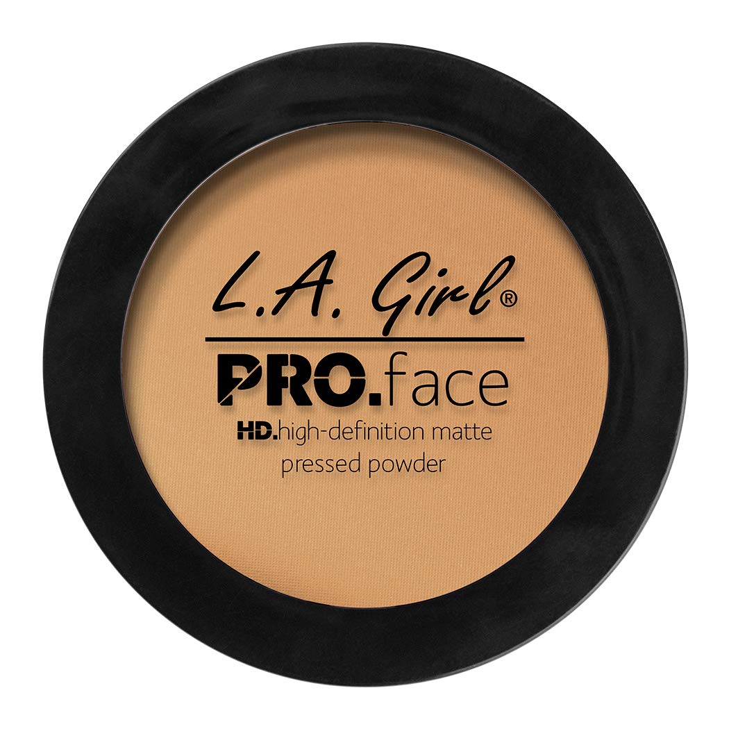 L.A. Girl Pro Face HD Matte Pressed Powder, True Bronze, 3 Count(Pack of 1)