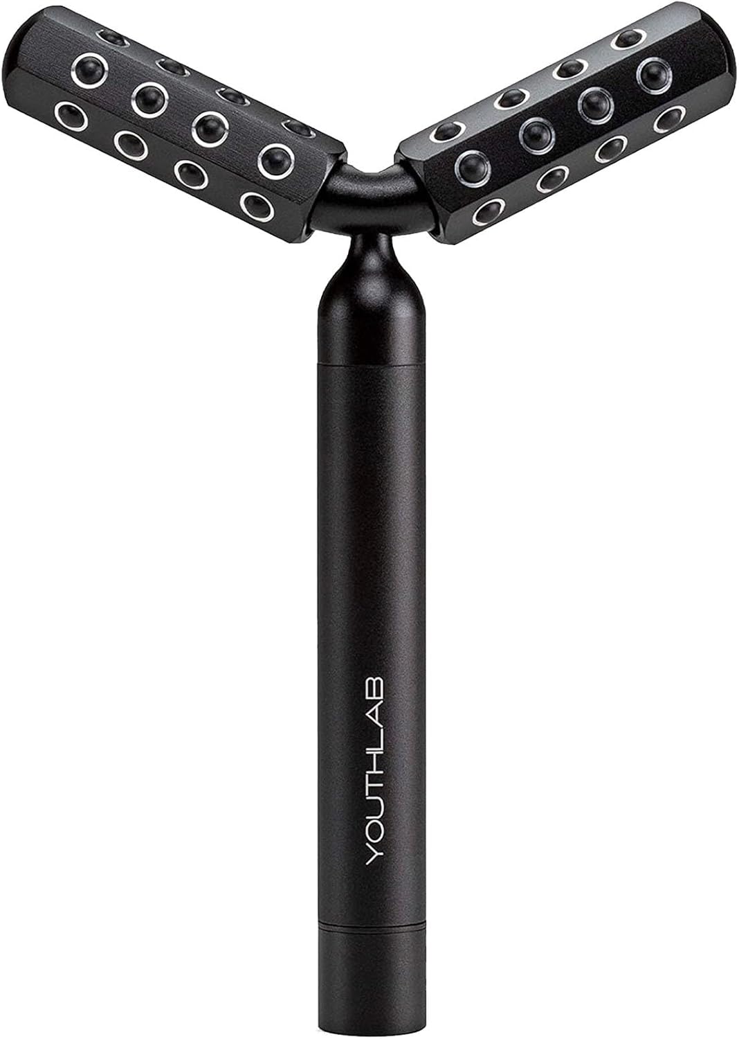 Revolution Roller - Germanium Stone Uplifting Face/Body Beauty Massage Tool/Roller/Wand for Skin Tightening/Firming, De-Puffing, Anti-Aging (Black)