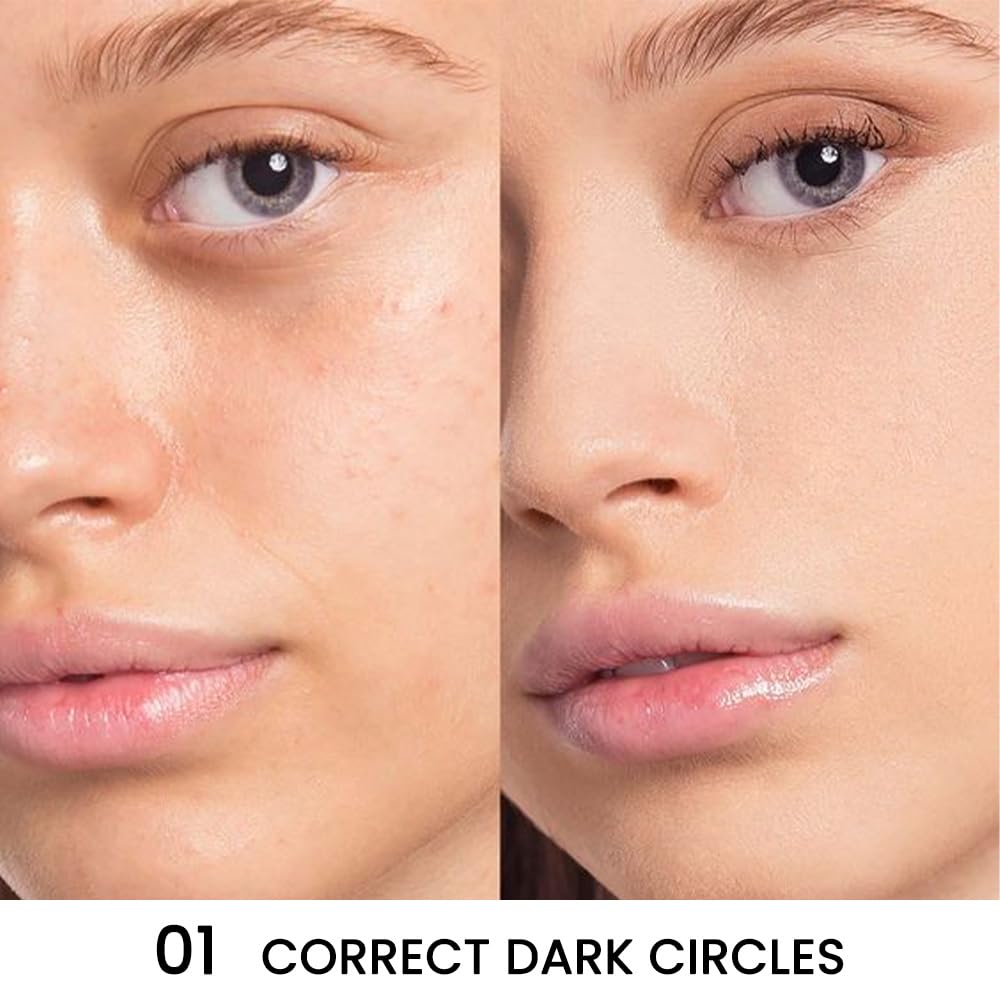 Kaely Tri Color Concealer Pot,Color Correcting Concealer for Dark Circles Spots,3 Color Cream Concealer Full Coverage,Foundation Contour Makeup Palettes,under Eye Brightener corrector de ojeras,01