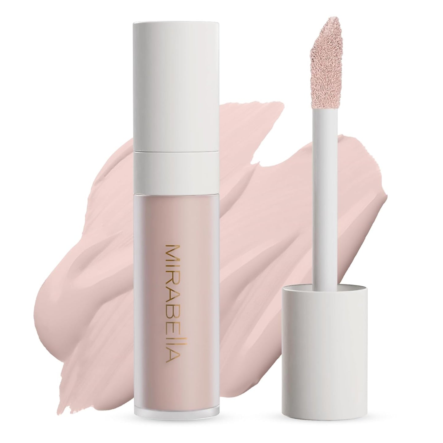 Mirabella Invincible For All Perfecting Under Eye Concealer Full Coverage - Hydrating Makeup Concealer for Dark Circles, Fine Lines & Wrinkles w/Hyaluronic Acid - Porcelain P00