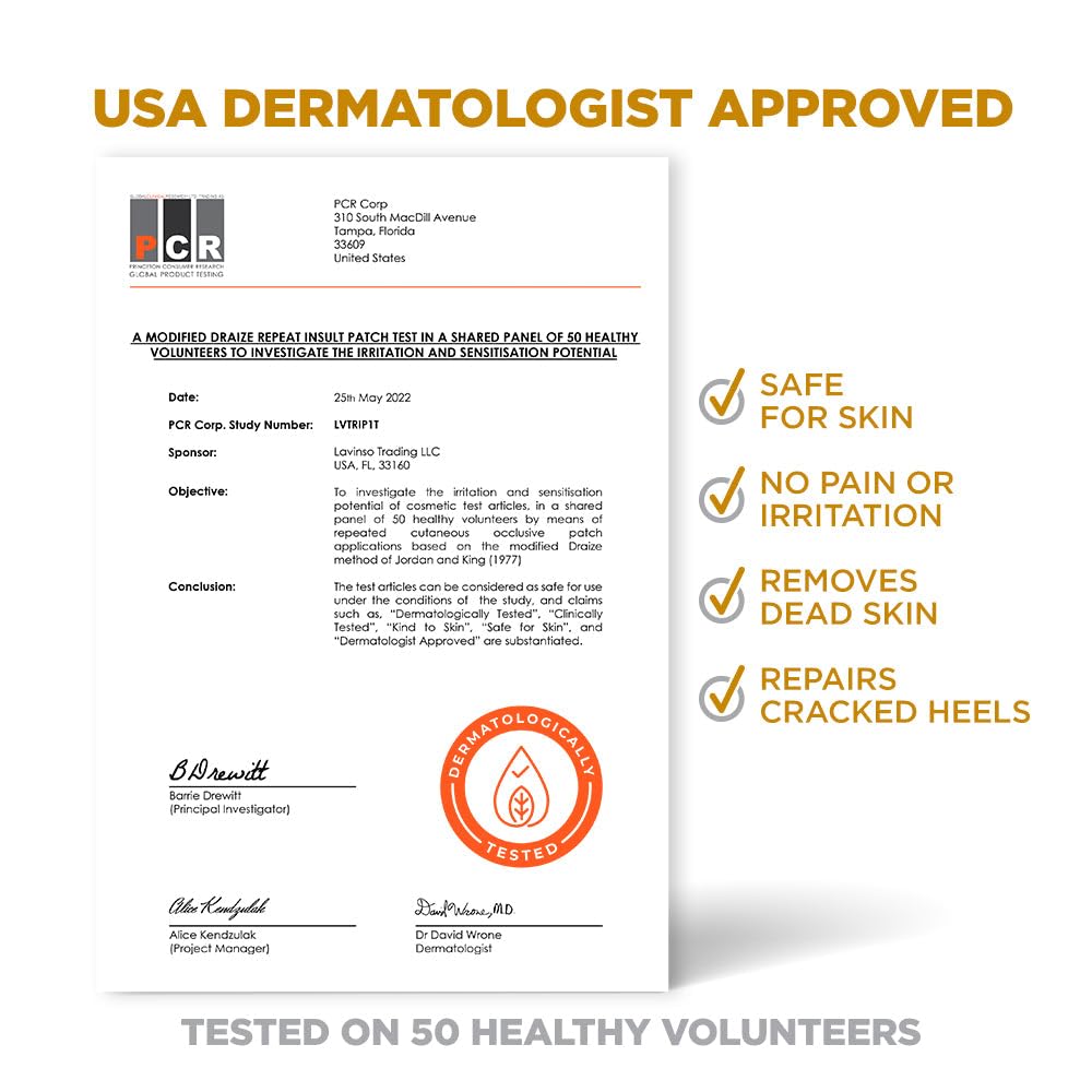 Lavinso Honey Feet Peeling Mask for Dry Cracked Feet - 3 Pack - with Kojic Acid Skin Brightening Effect - Exfoliating Dead Skin and Calluses - Foot Peel Mask for Baby Soft Feet