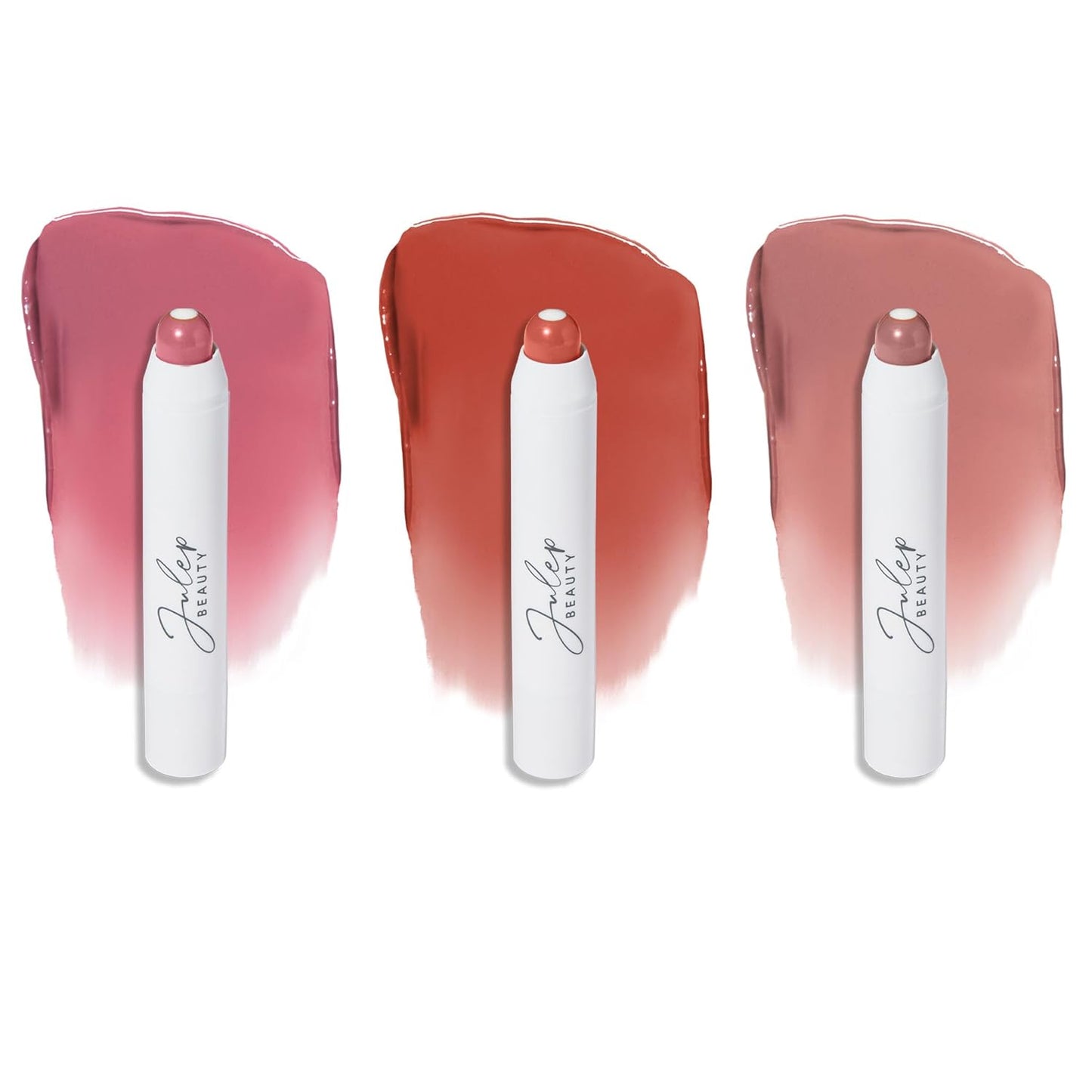Julep It's Balm Tint of Color Lip Balm Trio - Vintage Mauve, 90s Neutral, Canyon Rose | Hydrating Lip Color with Vitamin E Core | Natural Gloss Finish | Vegan & Cruelty-Free