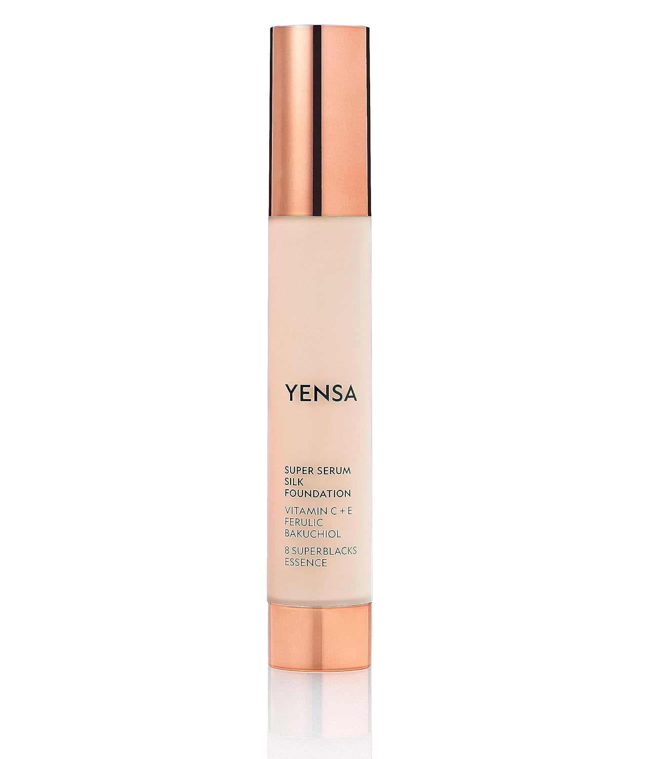 YENSA Super Silk Foundation - Full Coverage, Age-defying complex of Vitamin C, E, Ferulic, and Bakuchiol Oil (Fair 2) 1.0 fl oz