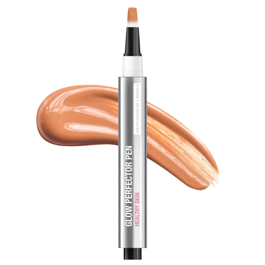 Neutrogena Healthy Skin Glow Perfector Pen, Lightweight Brightening Concealer Pen with Pro-Vitamin B5 & Vitamin E to Brighten Darkness & Dullness for a Natural, Radiant Highlight, Tan, 1 oz