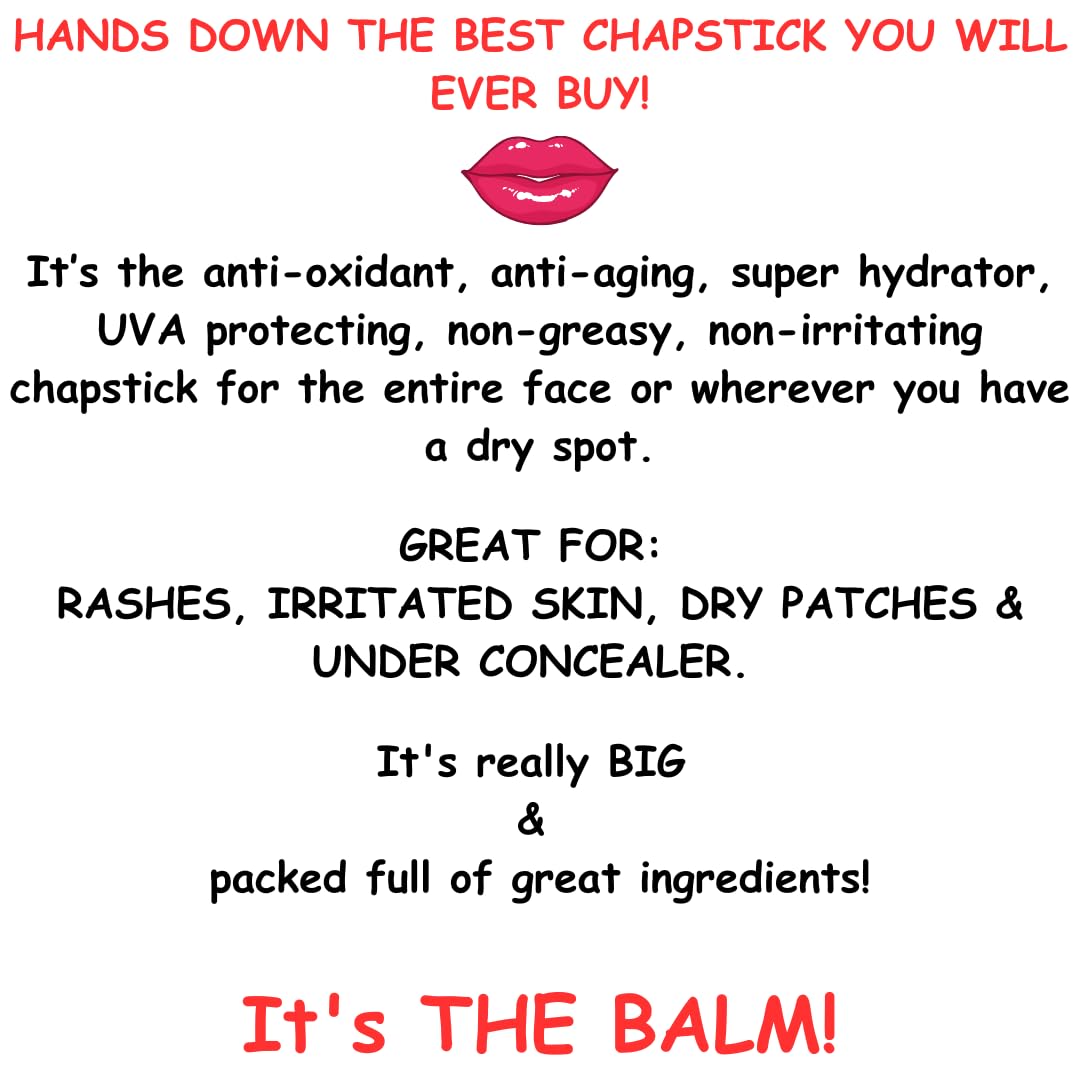 Balm Lip Moisturizer for Dry Lip Care - Organic Lip Balm for Chapped Lips - Anti-aging - UV protecting Lip Repair for Hydrating Lips Oversized - Best Balm Watermelon .5oz