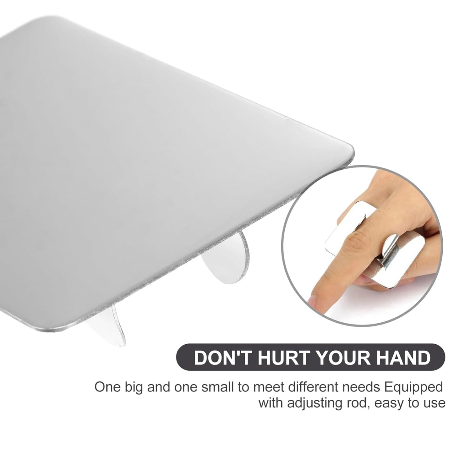 Stainless Steel Cosmetic Mixing Makeup Palette with Makeup Spatula Cosmetic Makeup Palette with Rings Holder Foundation Palette Makeup Art Tool For Nail Art,Makeup 3pcs Set