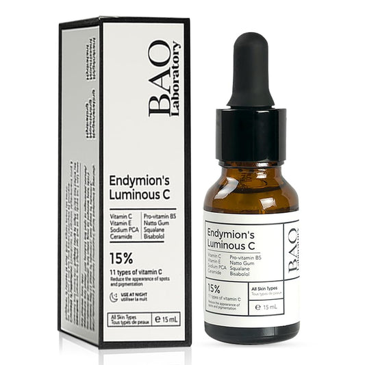 ENDYMION’S LUMINOUS C Face Serum | Bisabolol, Squalane, Vitamin C &E | Multi Vitamin Serum for Brightening, Regenerating And Refreshing Skin| For All Skin Types (15 ML)