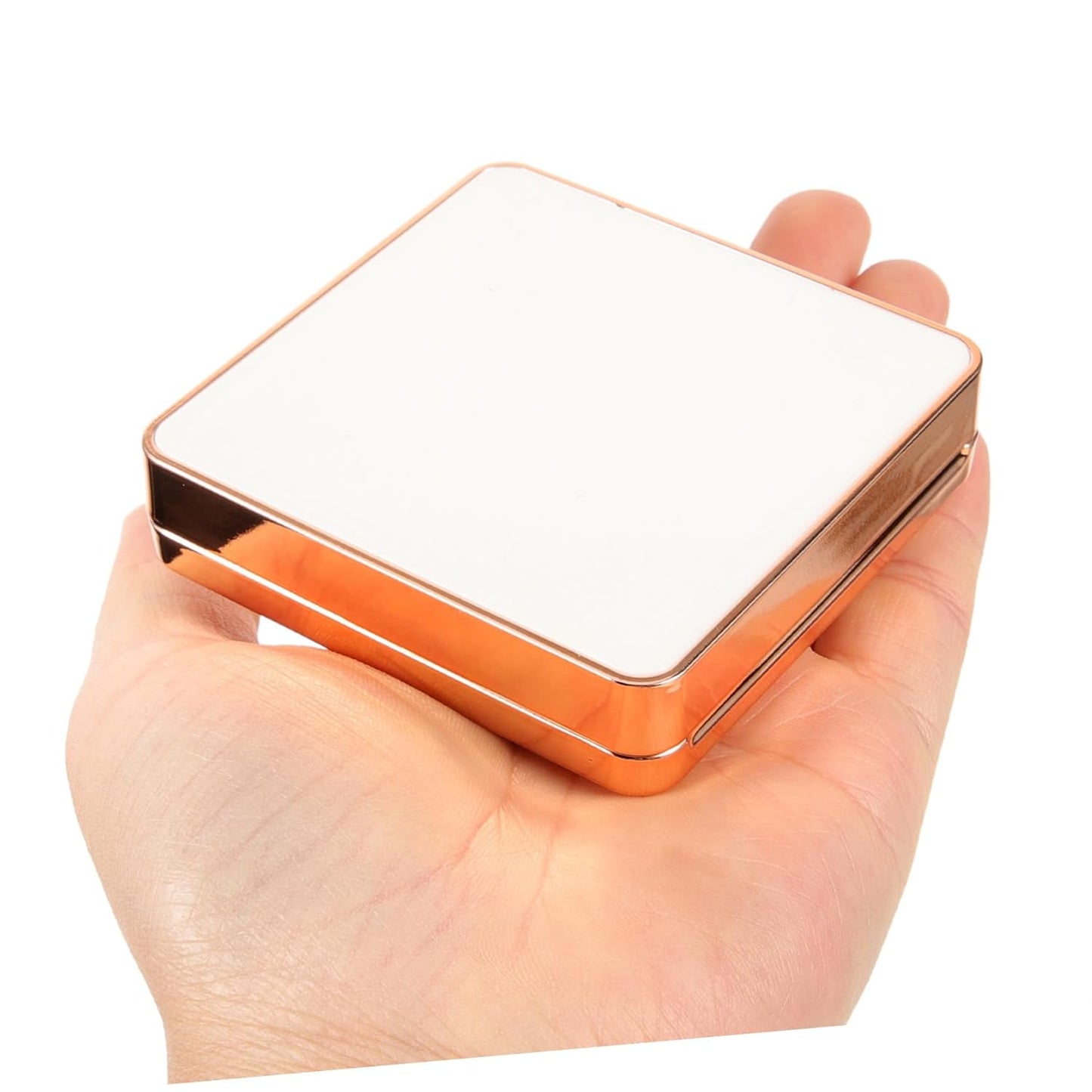 Empty Cushion Foundation Case with Sponge Puff Magnetic Makeup Container for Loose Powder Cream Portable Compact Design with Mirror Makeup Foundation Case for Travel Outdoor Use