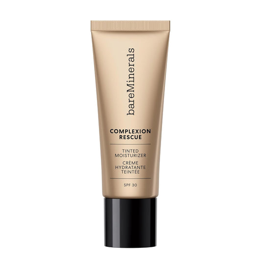 bareMinerals Complexion Rescue Tinted Moisturizer for Face with SPF 30 + Hyaluronic Acid, Hydrating Tinted Mineral Sunscreen for Face, Skin Tint, Vegan (Mahogany 11.5)