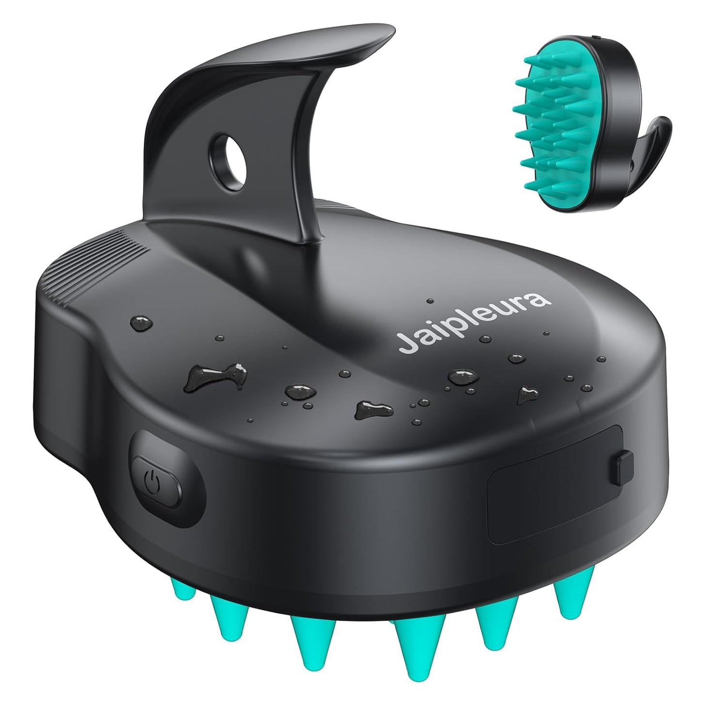 Electric Hair Scalp Massage Brush with Soft Silicone Bristles,3-Level Vibration,IPX6 Waterproof for Hair Growth & Dandruff Removal, Scalp Exfoliator(Green)