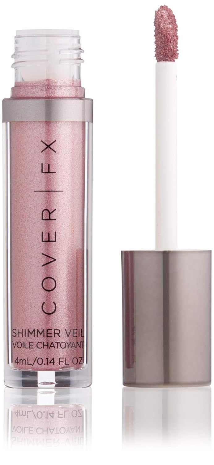 COVER FX Shimmer Veil - Amethyst - Weightless Cream Shimmer - Crease-Proof - Transfer-Proof Formula - Multidimensional Shine - Eyes, Cheeks and Lips
