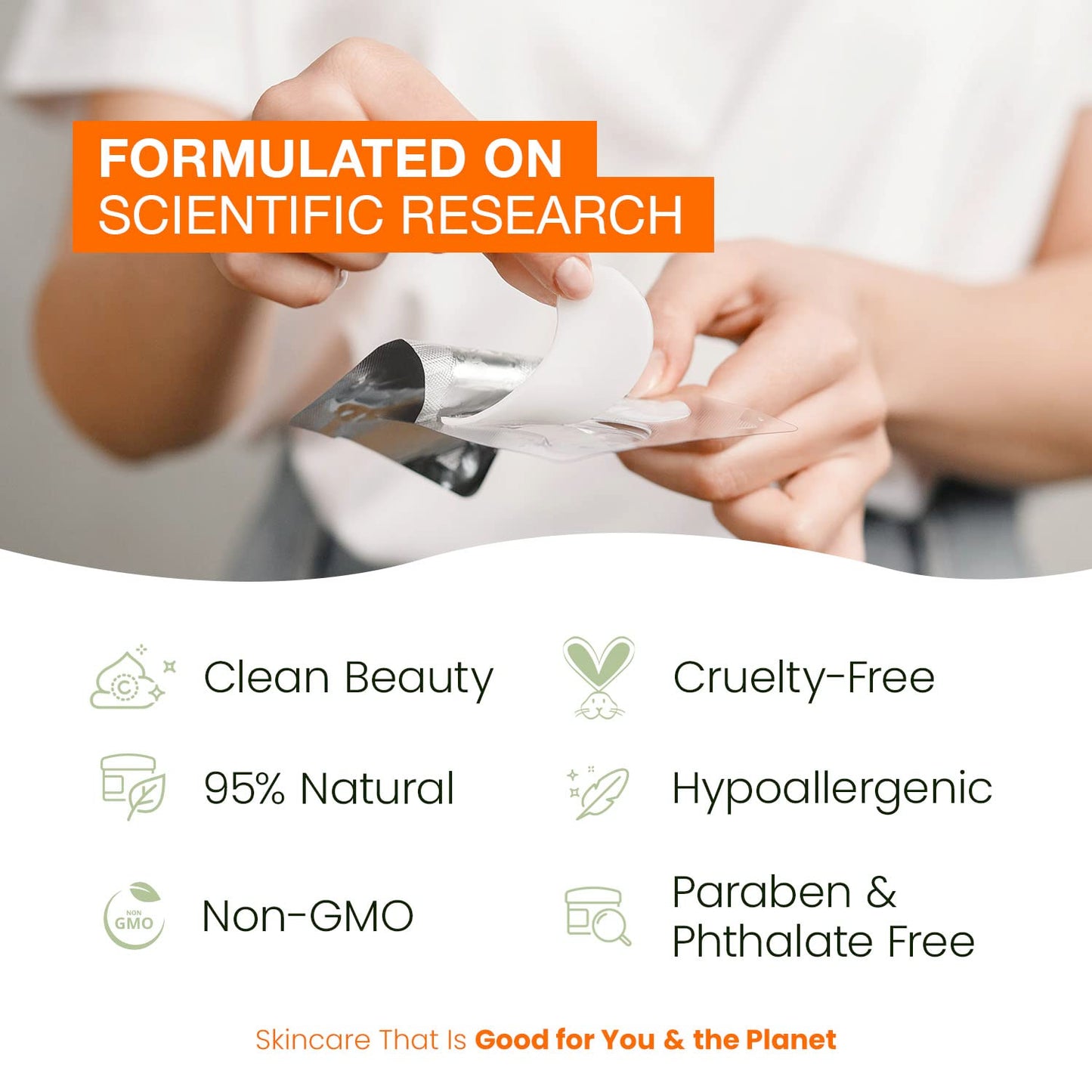 Vitamin C & Collagen Under Eye Pads - 15 Pairs (3 Pack), Reduce Dark Circles, Puffiness, Fine Lines, Anti Aging, Cruelty Free, Korean Skin Care, All Skin Types