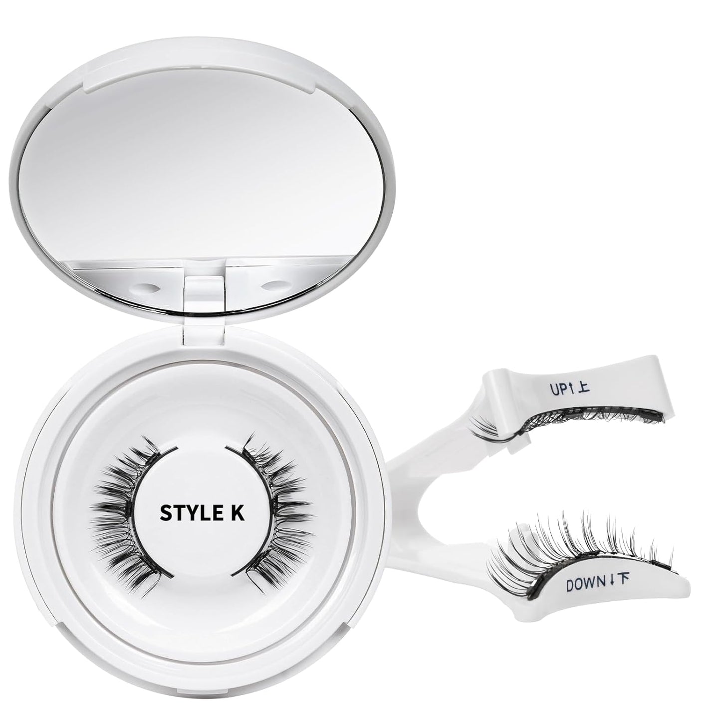 QUEWEL No Glue Needed Eyelashes, Magnetic Eyelashes Natural Look, Reusable Magnetic Lashes Kit with Applicator, Easy to Wear and Remove with Instructions(Lashes-K)