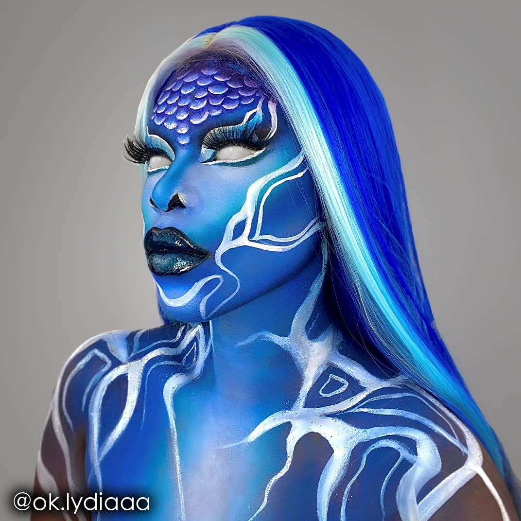 Mehron Makeup CreamBlend Stick | Face Paint, Body Paint, & Foundation Cream Makeup | Body Paint Stick .75 oz (21 g) (Blue)