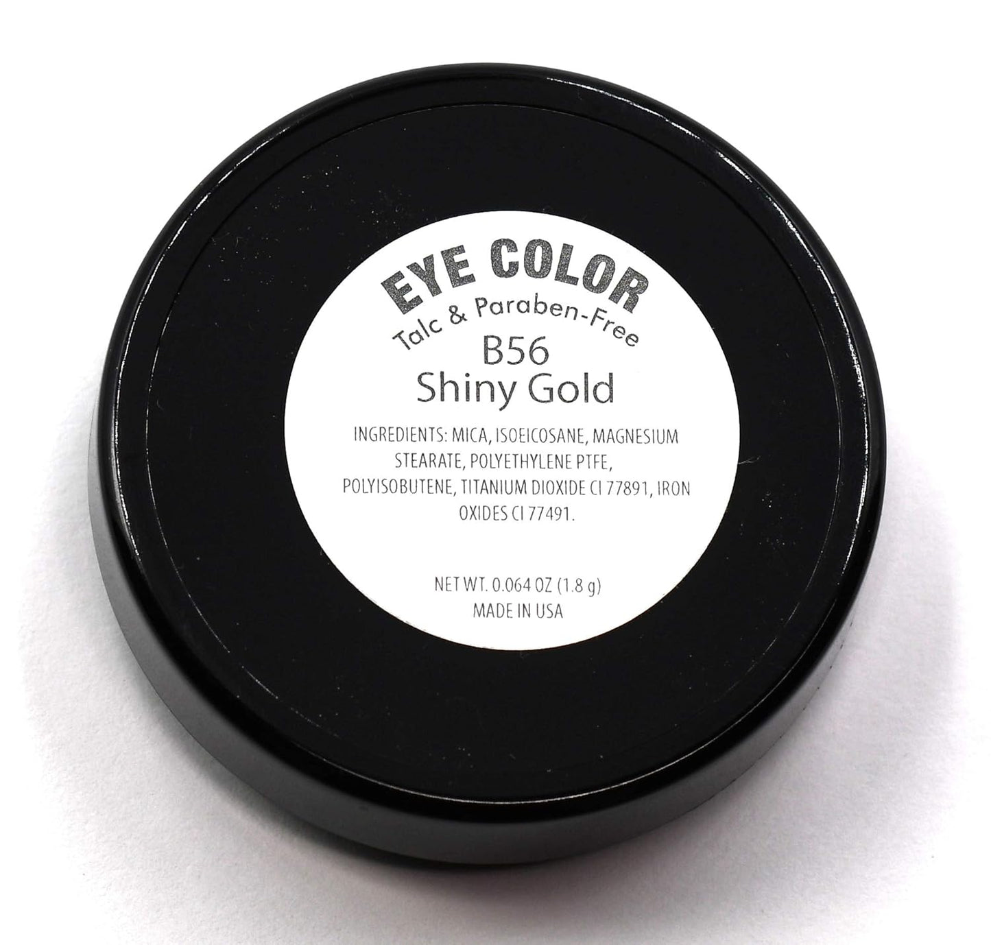 Shiny Gold Champagne Golden Glow Shimmering Shimmer Pressed Powder Single Vegan Eyeshadow; Talc, Paraben & Cruelty Free