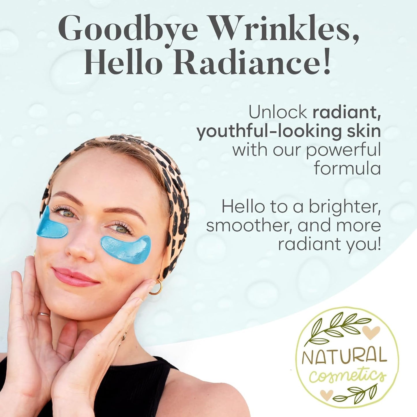 Hyaluronic Acid Eye Patches (30 Pairs) Eye Mask | Eye Masks with Niacinamide & Hyaluronic Acid | Under Eye Patches for Dark Circles | Under Eye Patches for Puffy Eyes | Eye Care