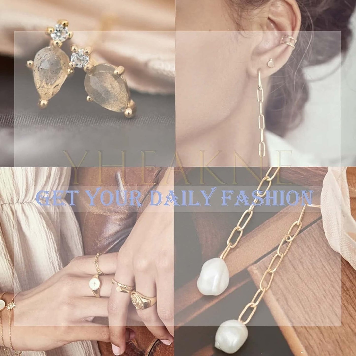 Boho Pearl Hook Earrings Freshwater Pearl Drop Earrings Silver Round Dangle Earrings Bridal Earrings Jewelry for Women and Girls Bridesmaid Gifts