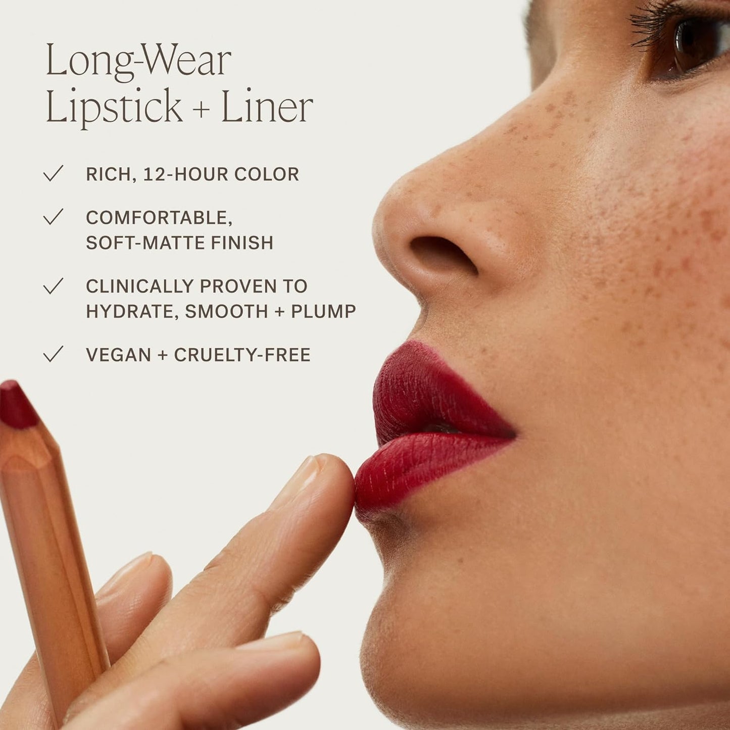 ILIA - Lip Sketch Hydrating Crayon | Hydrate, Plump, Smooth, Strengthen | Long Lasting up to 12-Hours, Bleed-Resistant, Soft-Matte | Barrier-Building, Non-Toxic, Cruelty-Free (Rhyme)