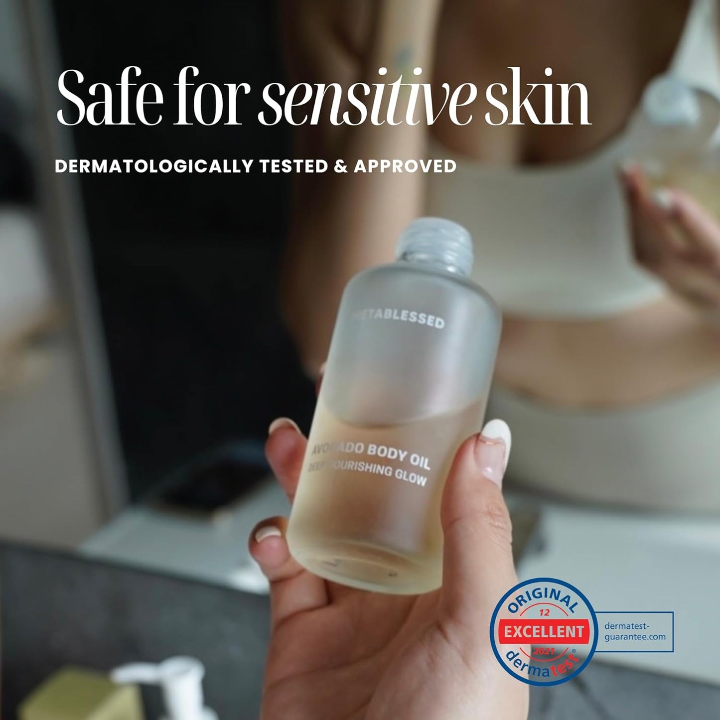 Avocado Dry Body Oil - Deep Nourishing Glow, Fast Absorbing & Non-Greasy Body Moisturizer. Luxurious Soothing Aromatherapy. Sensitive Skin Safe, Clean Beauty 3.38 fl. oz