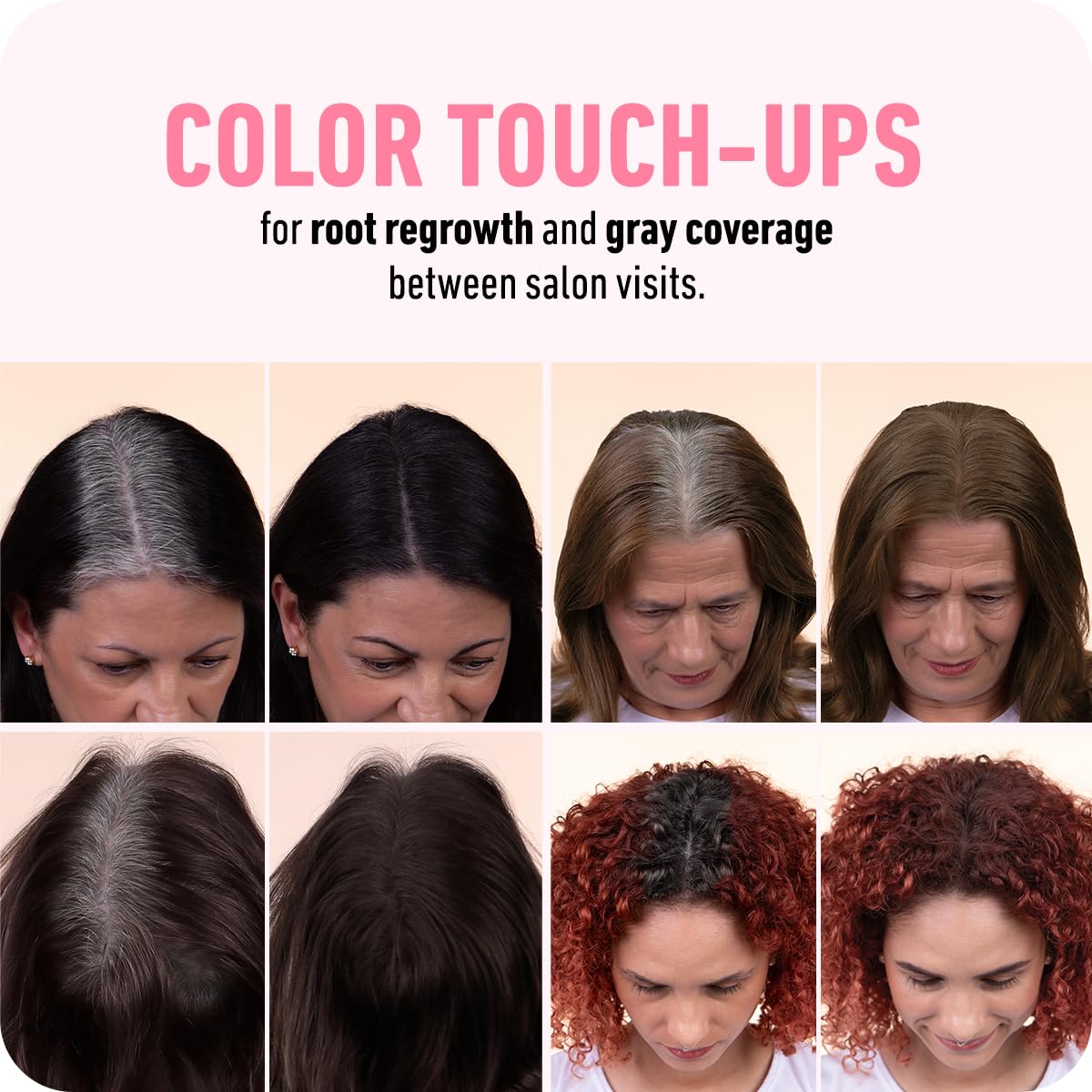 BOLDIFY Hairline Powder - Root Touch Up Hair Color for Gray Coverage - Bald Spot Concealing Hair Powder for Women & Men - 48-Hour Stain-Proof - Auburn