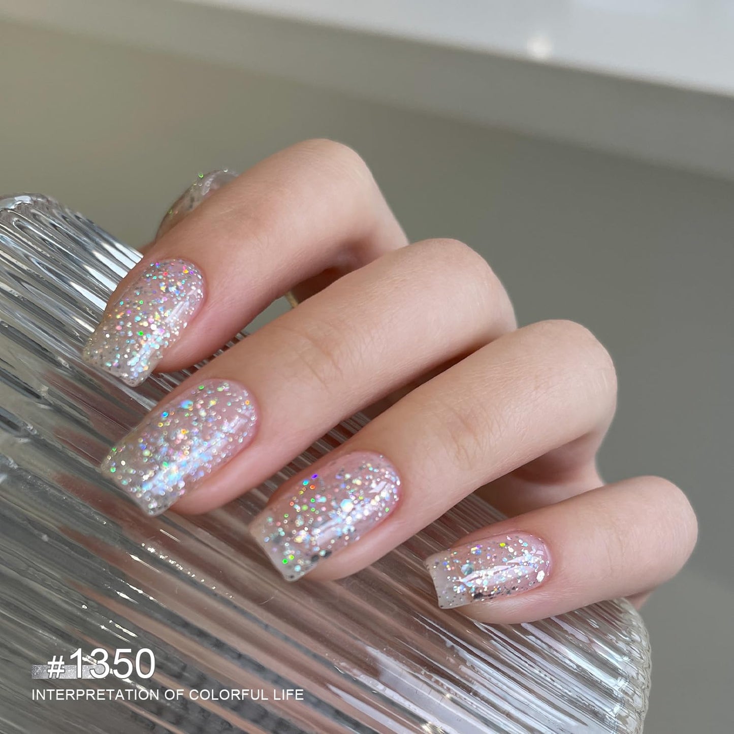 GAOY 42 Pcs Gel Nail Polish Kit, Jelly Nude Glitter Navy Blue Colors All Seasons UV Gel Nail Polish Set with Glossy & Matte Top Coat and Base Coat for Salon and DIY Manicure at Home