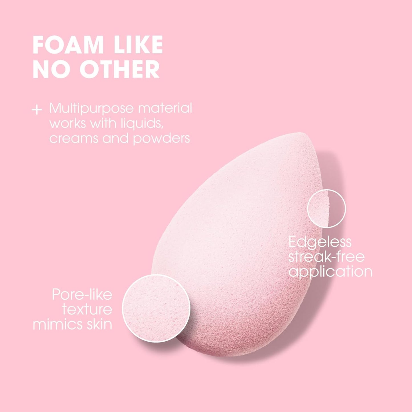 Beautyblender® | Bubble Blender Makeup Sponge | Blend Liquid Foundations, Powders and Creams | Streak Free Application | Vegan, Cruelty Free | Made in USA