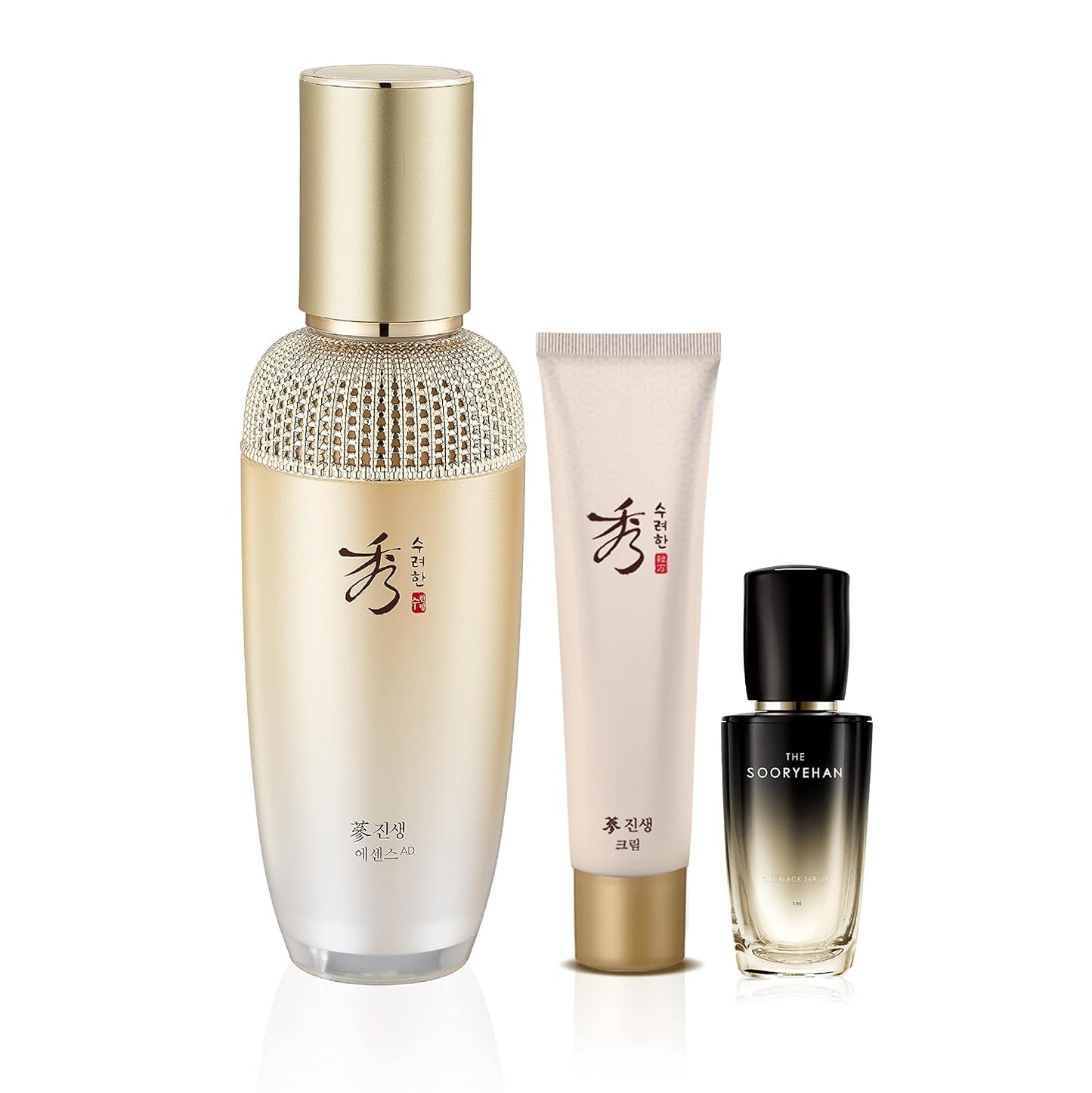 SOORYEHAN GINSENG Essence Advanced Set (85 ml/2.87 fl oz) Reduces Wrinkles/Fine Lines, Promotes Even Skin Tone. Ginseng Complex, Ginsenosides | Korean Skincare