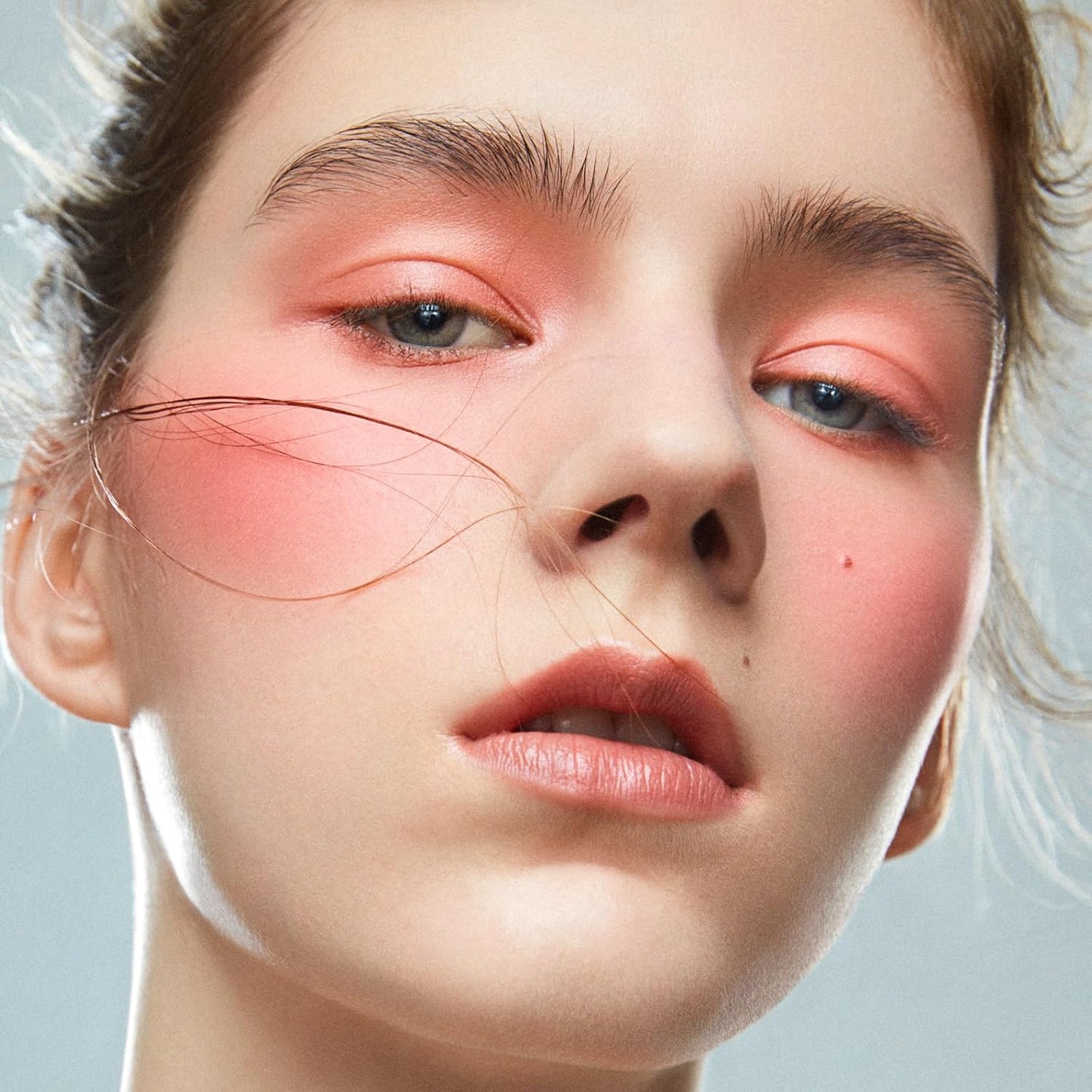 Boobeen Soft Blend Powder Blush for Cheeks, Buildable Color Matte Smooth Blush Palette Compact Blush Powder Makeup, Long-lasting Flush Color, with Mirror and Brush