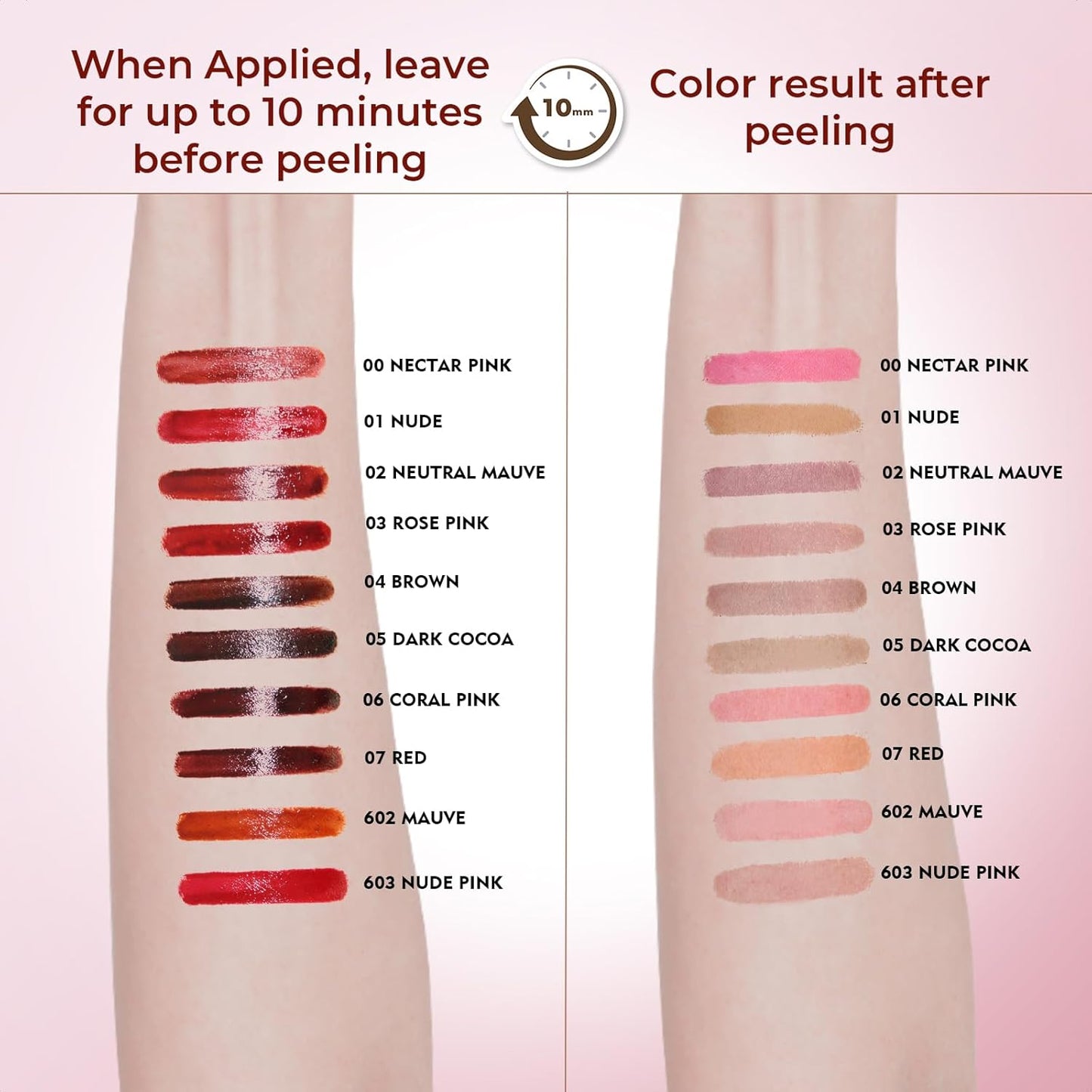 Lip Liner Stain Peel Off with Tweezer, Long Lasting Matte Lip Tattoo, Highly Pigmented Color Lip Makeup, Waterproof, Transfer-proof Lipstain for Women, for All Skin Types