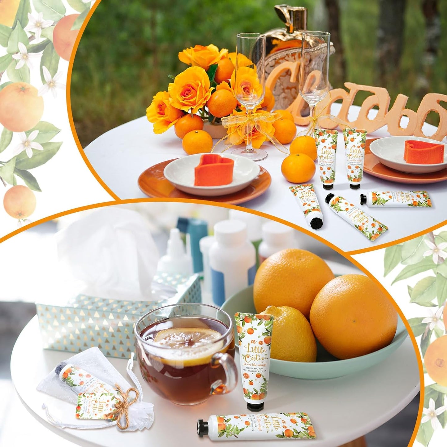 48 Sets Baby Shower Hand Cream Party Favors for Guests Gift Bulk Travel Size Hand Lotion Set for Baby Shower Wedding Christmas(Little Cutie)